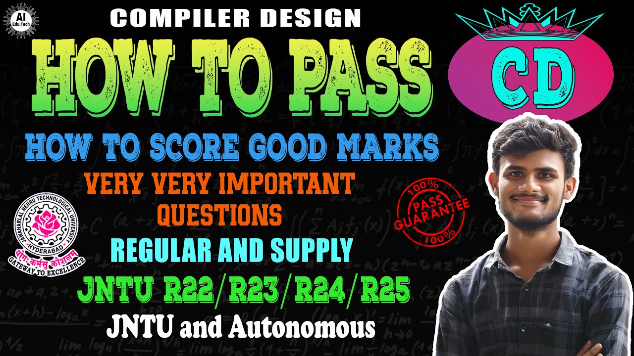 CD - Important questions - How to pass - B.Tech 4th year - R22/R23/R24/R25 - Jntuh