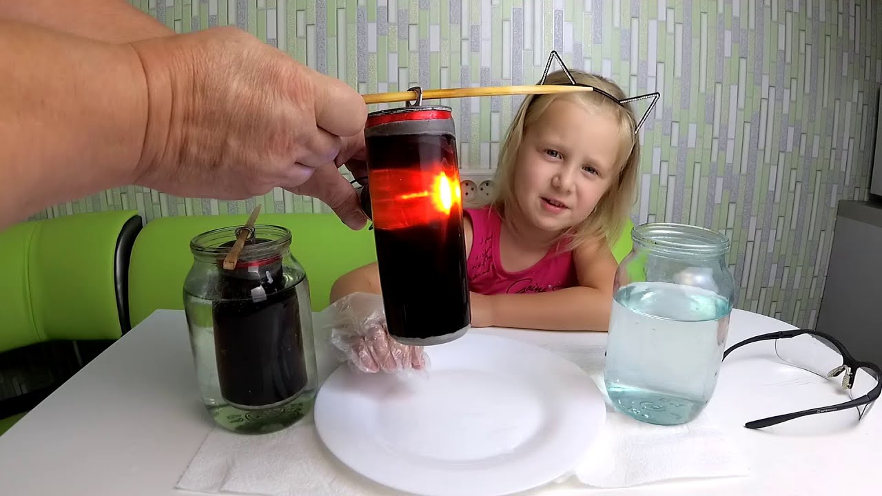 Как  алюминиевую банку Кока-колы сделать прозрачной As aluminum can of Coca-Cola to make transparent