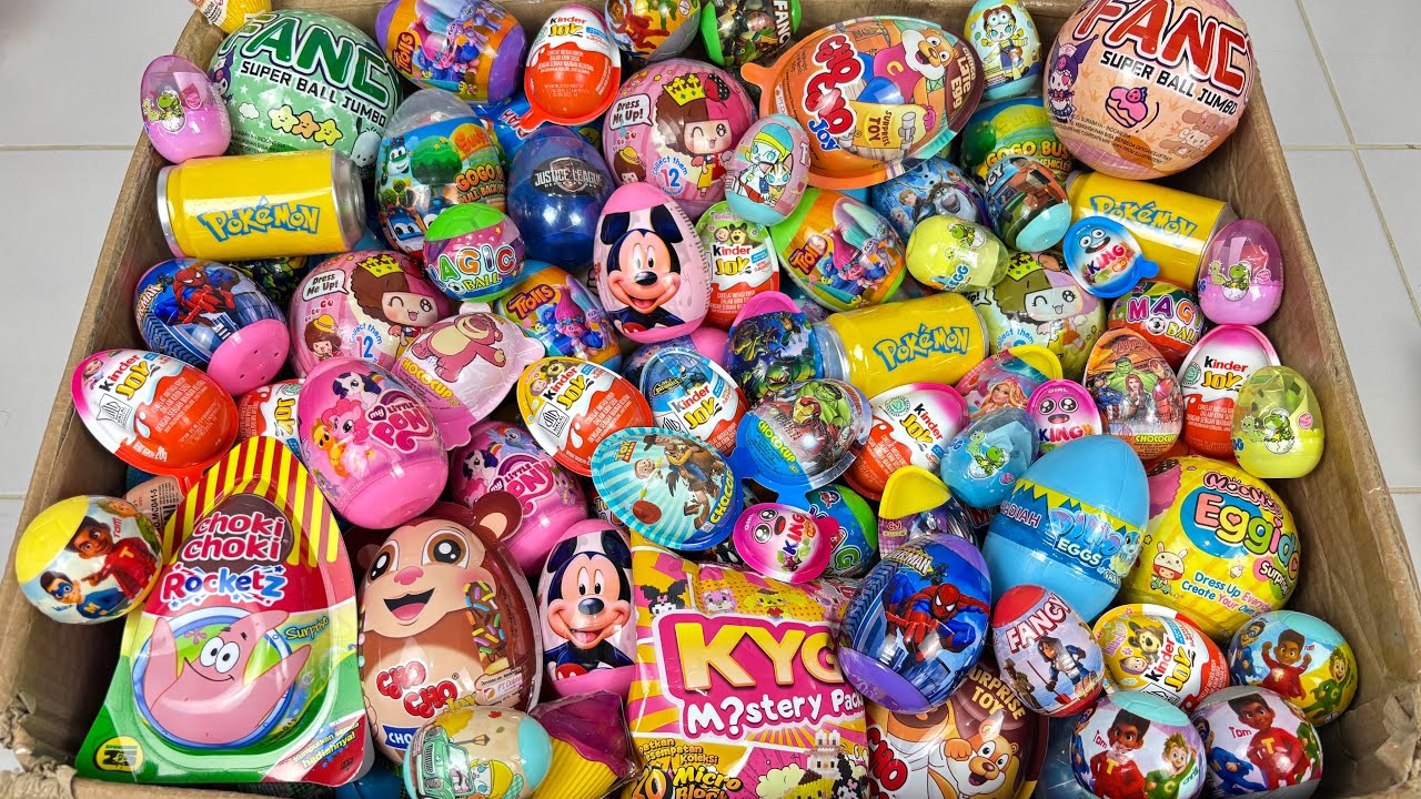 Unpacking So Many Character Surprise Egg, Mystery Pack, Kinder Joy, And More Surprise 