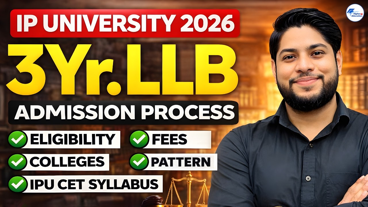 IP University 3 Year LLB Admission Process 2026 | CET Counselling Seat Allotment