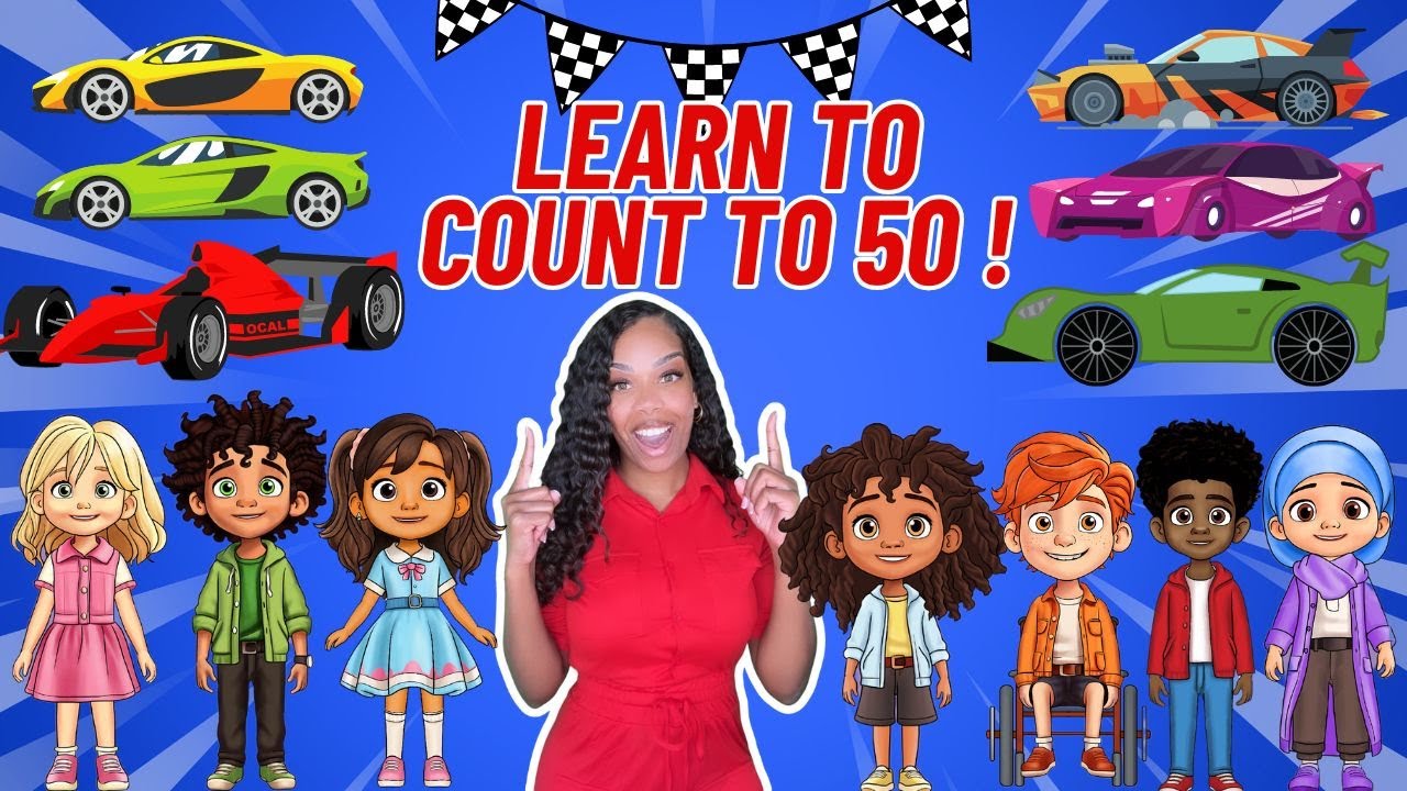 Learn to count to 50 | Learning with Ms Houston| The Counting Song| Kid Songs