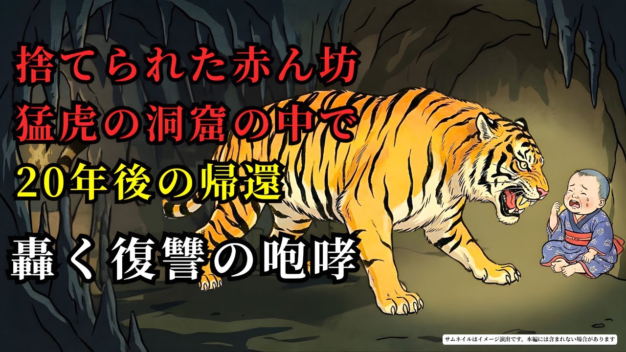 一人の赤ん坊が虎の巣窟に捨てられた そして20年後、宮殿に響いた衝撃の咆哮 (AIフィクション) | 野談 | 伝説 | 昔話 | 説話 | 民話