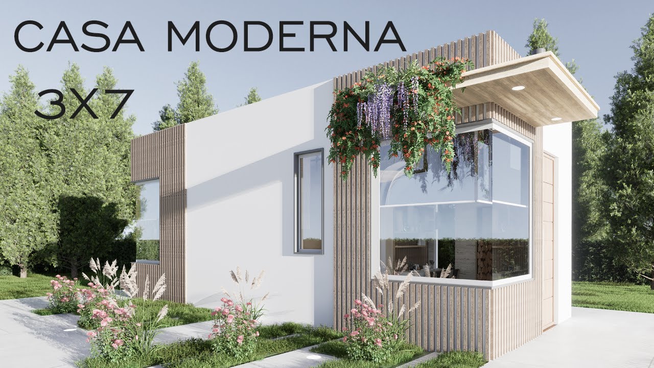 Peque&ntilde;a, Moderna y Perfectamente Distribuida: Casa 3x7