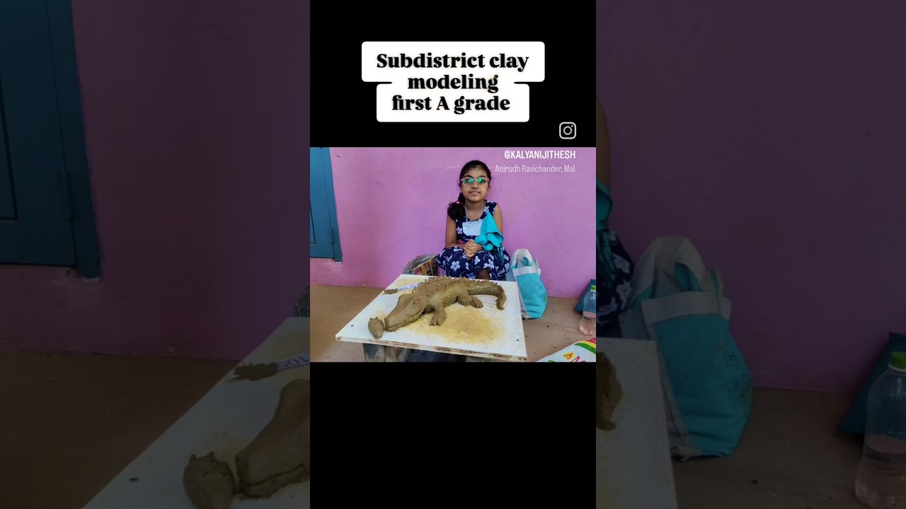 Clay modeling First A grade #shots #ytshorts