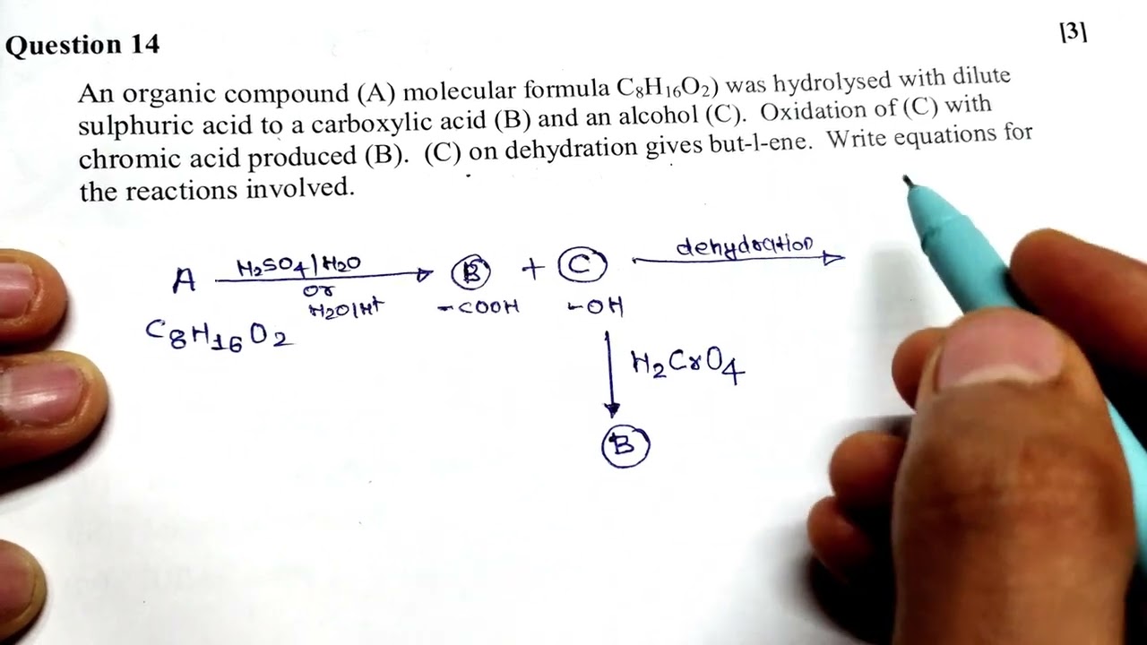 ISC Class 12 Organic Chemistry| Identify A, B, C word Problem| PYQs| ISC 2026 | Keto Classes 