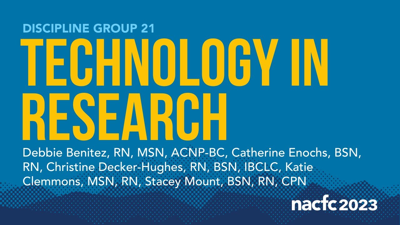 NACFC 2023 | DG21: Technology in Research