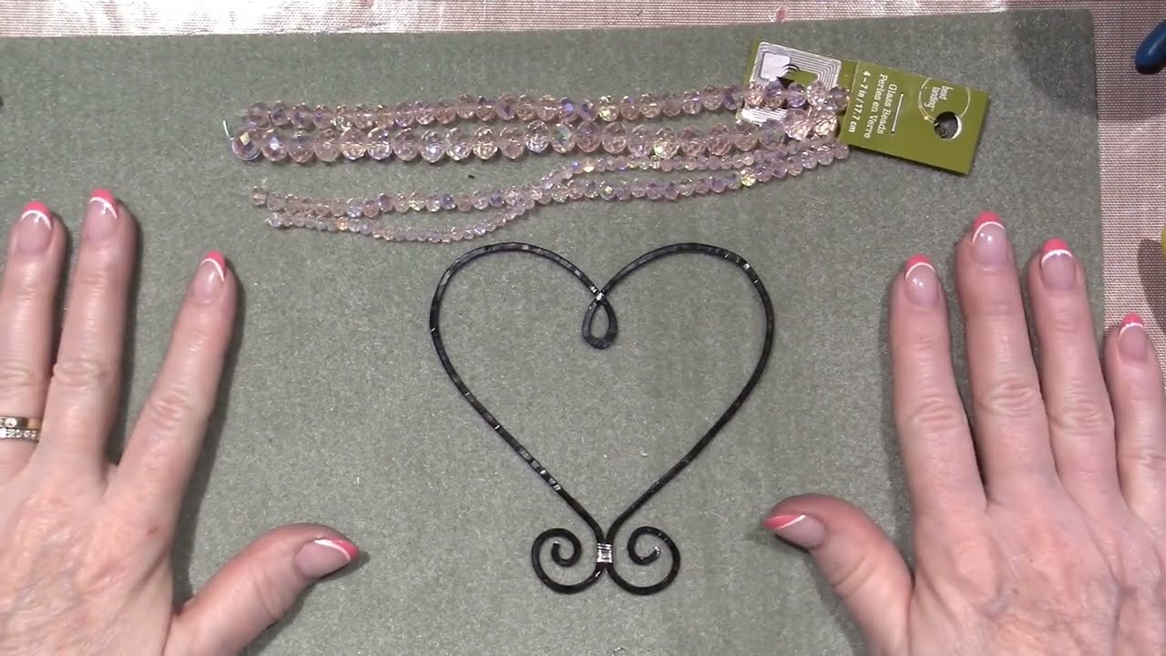 Finished Wire and Bead Suncatcher