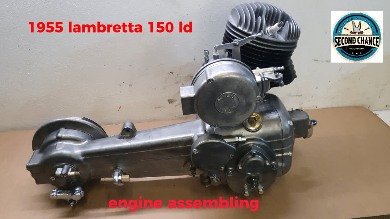 lambretta ld 1955 engine assembling-episode #3   #lambretta #motorcycle #restoration #mechanic