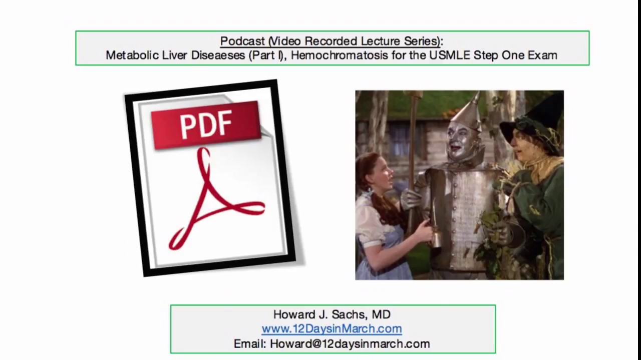 12DaysinMarch, Podcast Series, Hemochromatosis for the USMLE Step One Exam