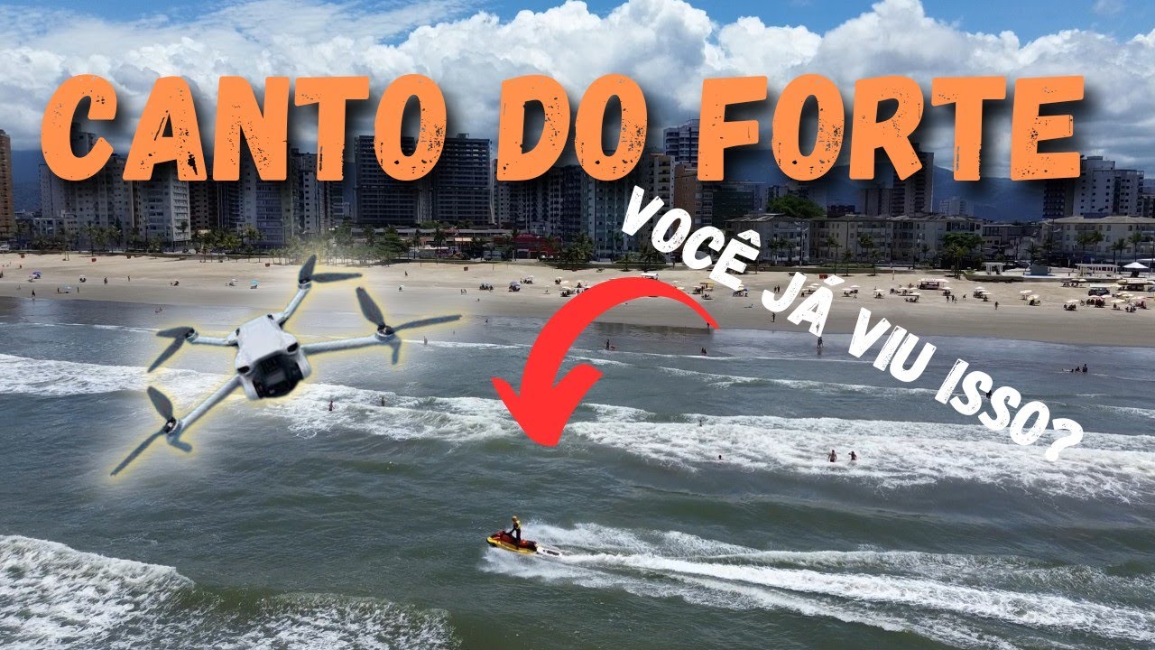CANTO DO FORTE, Praia Grande - SP filmada por DRONE | 4K