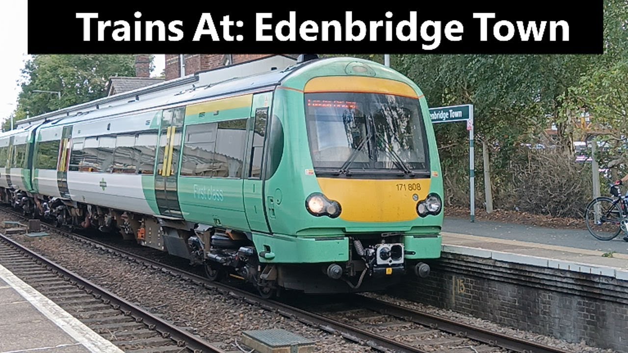 Trains At: Edenbridge Town (Inc: Mega Tones off 171808) 29/08/2024 | 4K