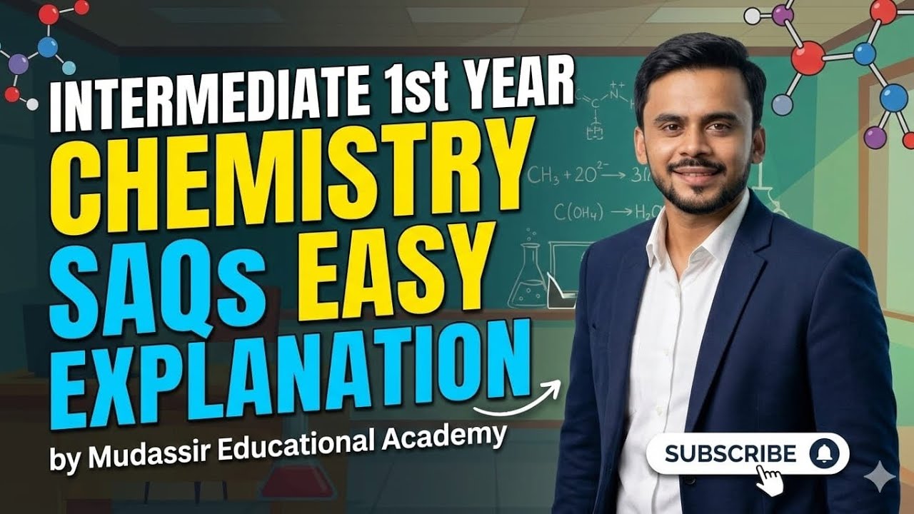 Intermediate 1st year Chemistry SAQs- very important 