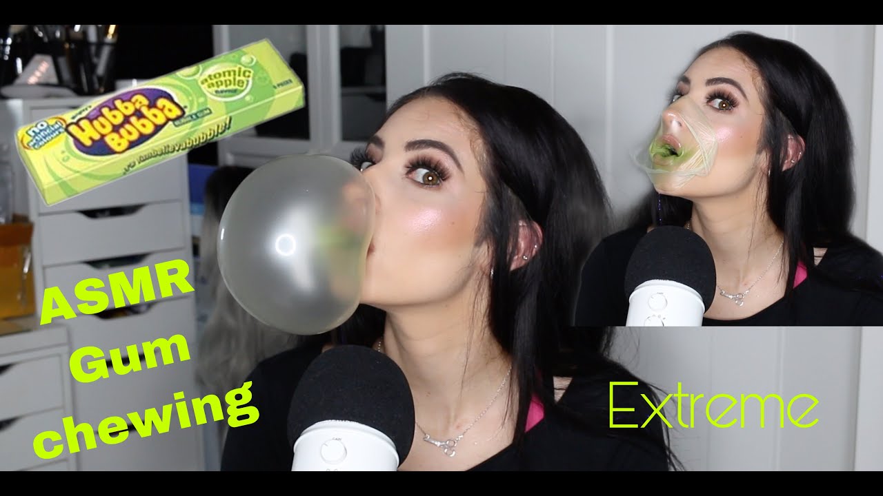 ASMR | 15 Mins of EXTREME GUM CHEWING | poppin bubbles