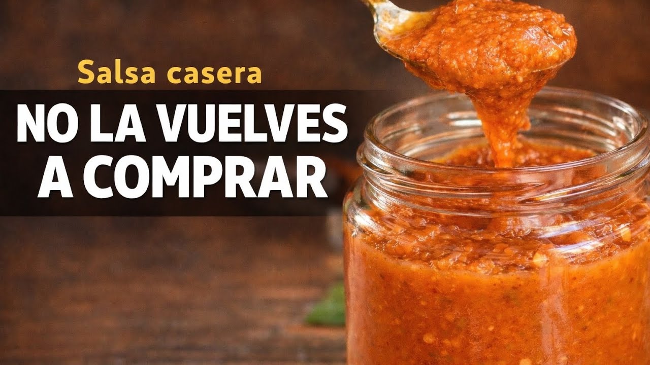 La SALSA DE TOMATE CASERA que ya no comprarás — SIN AZÚCAR 🍅 | Fácil y Natural