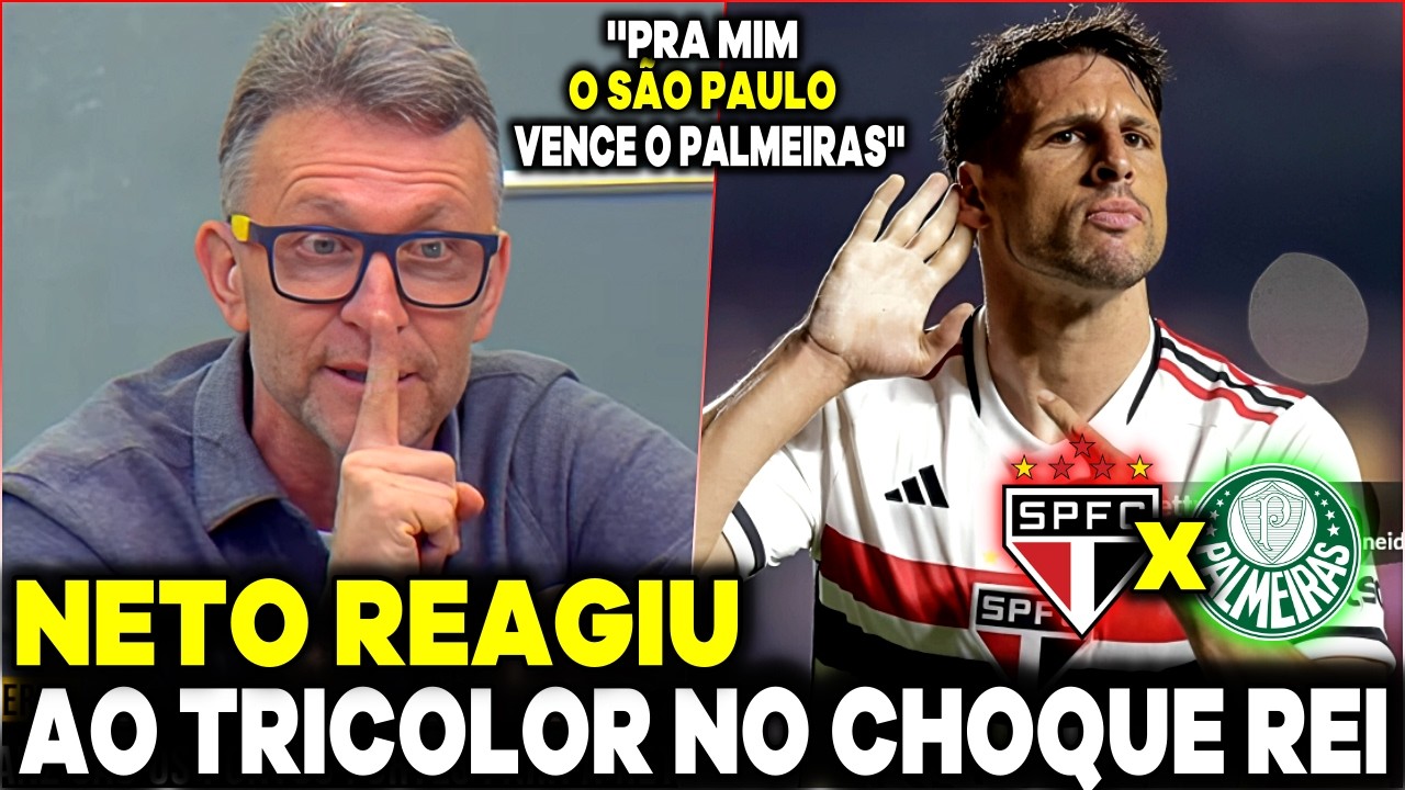 NETO REAGIU AO TRICOLOR PARA O CHOQUE-REI VALENDO A LIDERANÇA DO BRASILEIRO ''SÃO PAULO VAI VENCER''