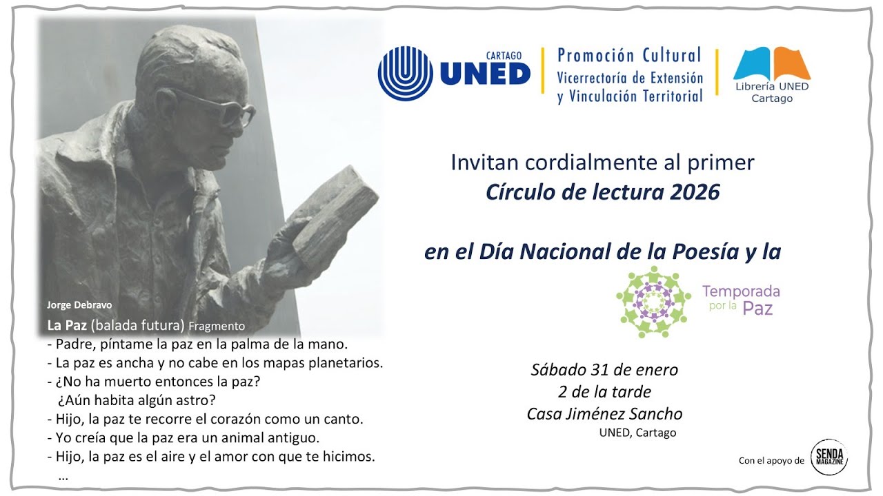 ¿Por qué la poesía sigue siendo el mejor salvavidas emocional?: Un Encuentro de Reflexión por la Paz