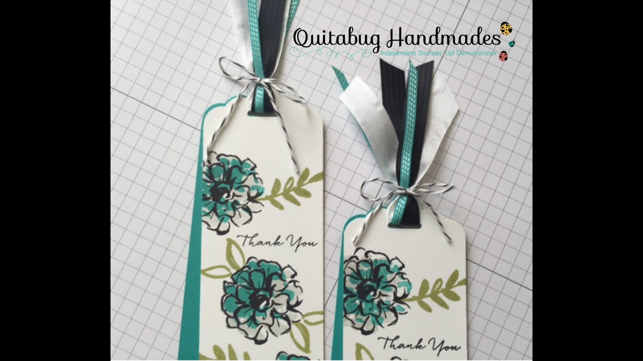 Stampin' Up! March Customer Gift- What I Love Thank You Bookmark