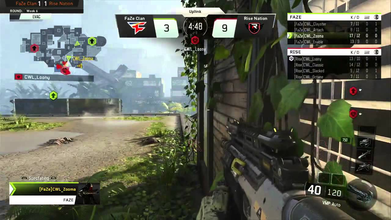 2/18 NA Pro Division FaZe Clan vs Rise Nation - Call of Duty® World League
