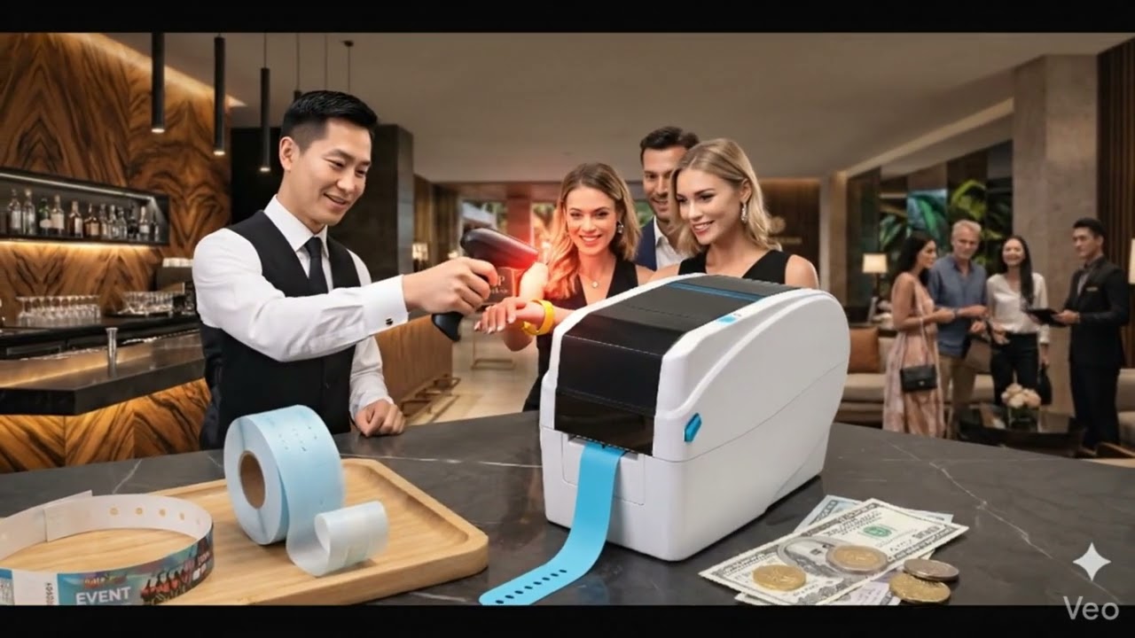 Best Wristband Printer for Waterparks, Resorts & VIP Lounges