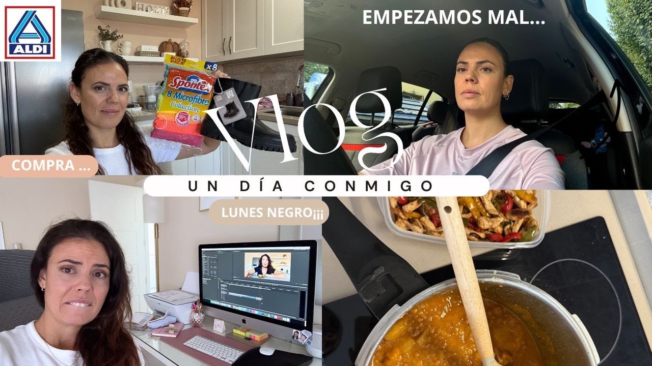 Un  LUNES  muy NEGRO  ⚫️ TODO SE JUNTA....  COMPRA ALDI // FAMILIABOMBONASO