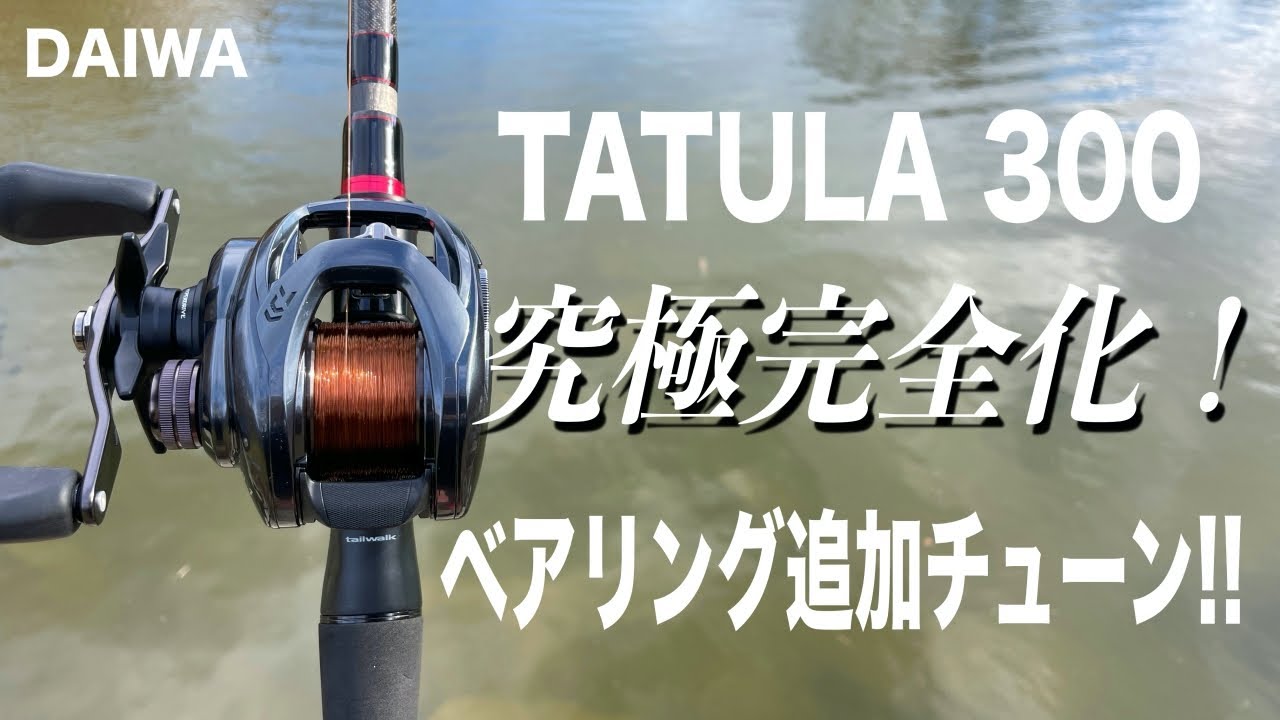 タトゥーラ300の巻取り性能UP！ベアリング追加カスタム！