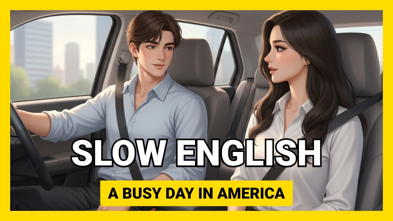 Easy English Conversations About a Busy Day in America | Real Life Dialogues A1-A2