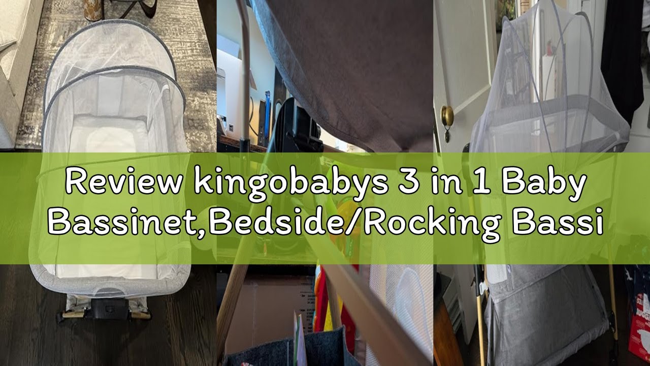 Review kingobabys 3 in 1 Baby Bassinet,Bedside/Rocking Bassinet for Baby,Bedside Crib with lockable