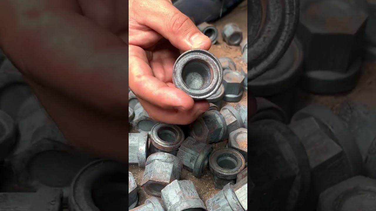 Hexagon Nut making process | Incredible Production of Hexagon Nut Used in simple tools #amazing