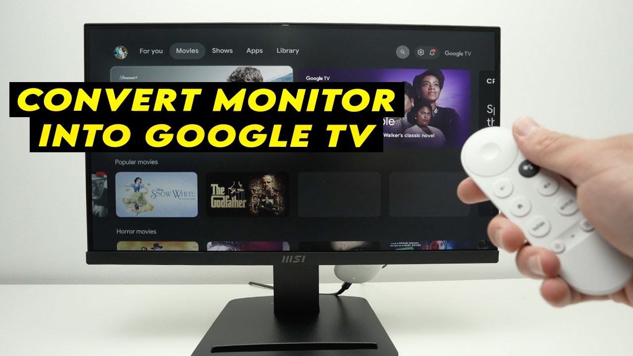 How to Transform a Monitor Into a Google TV With Sound