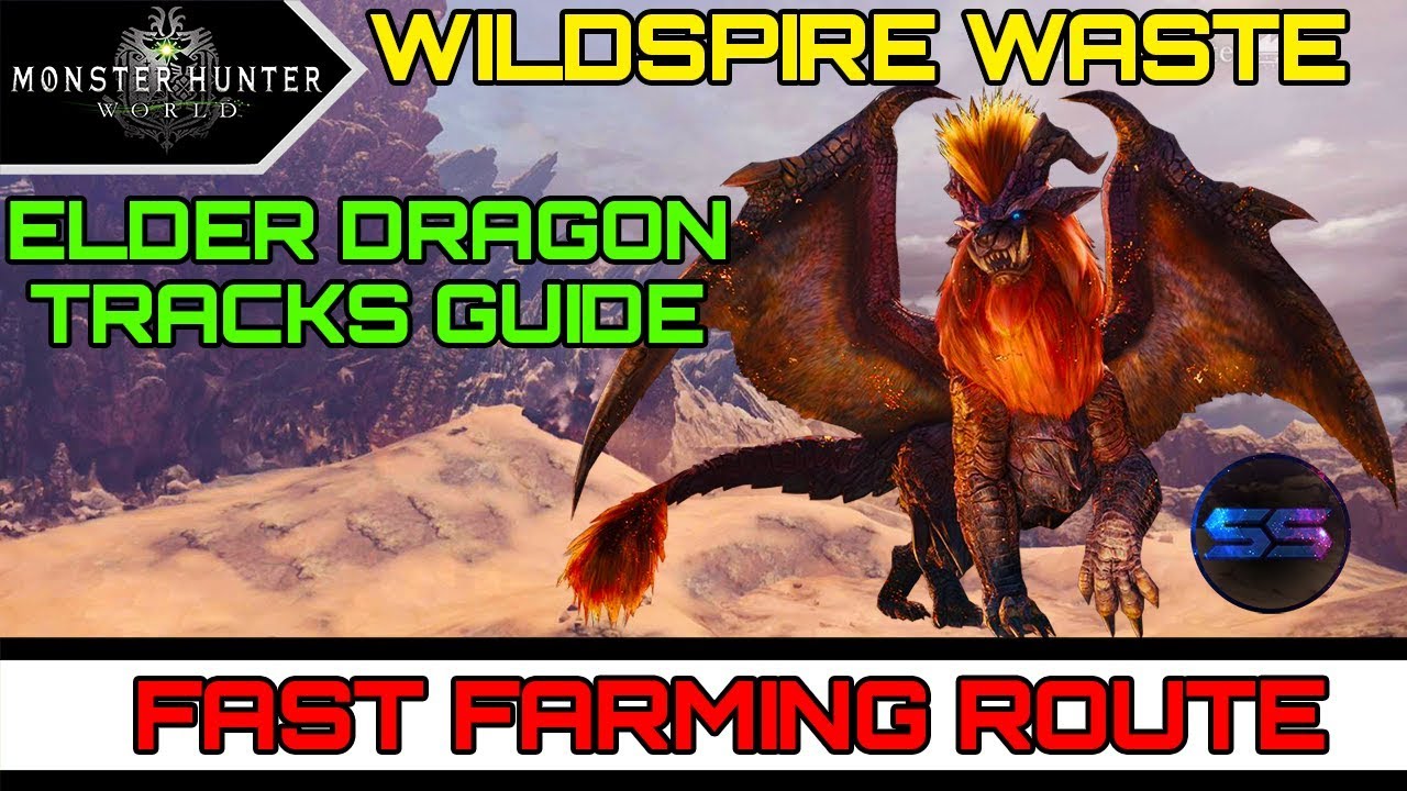 MHW - Wildspire Waste Elder Dragon Tracks Fast Farm Route | Guide