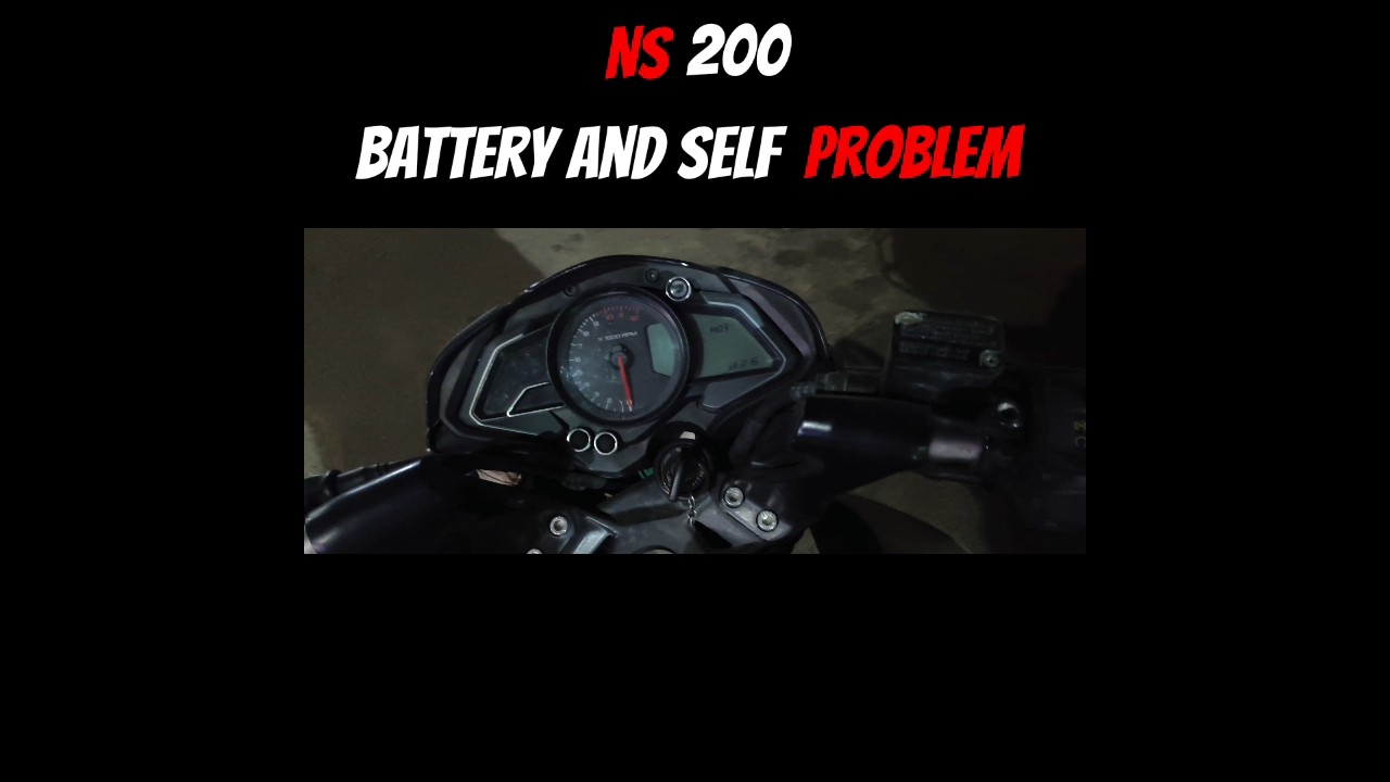 ns 200 battery and self start problem subscribe to my channel guys ❤️#ns200#bajaj#pulsar