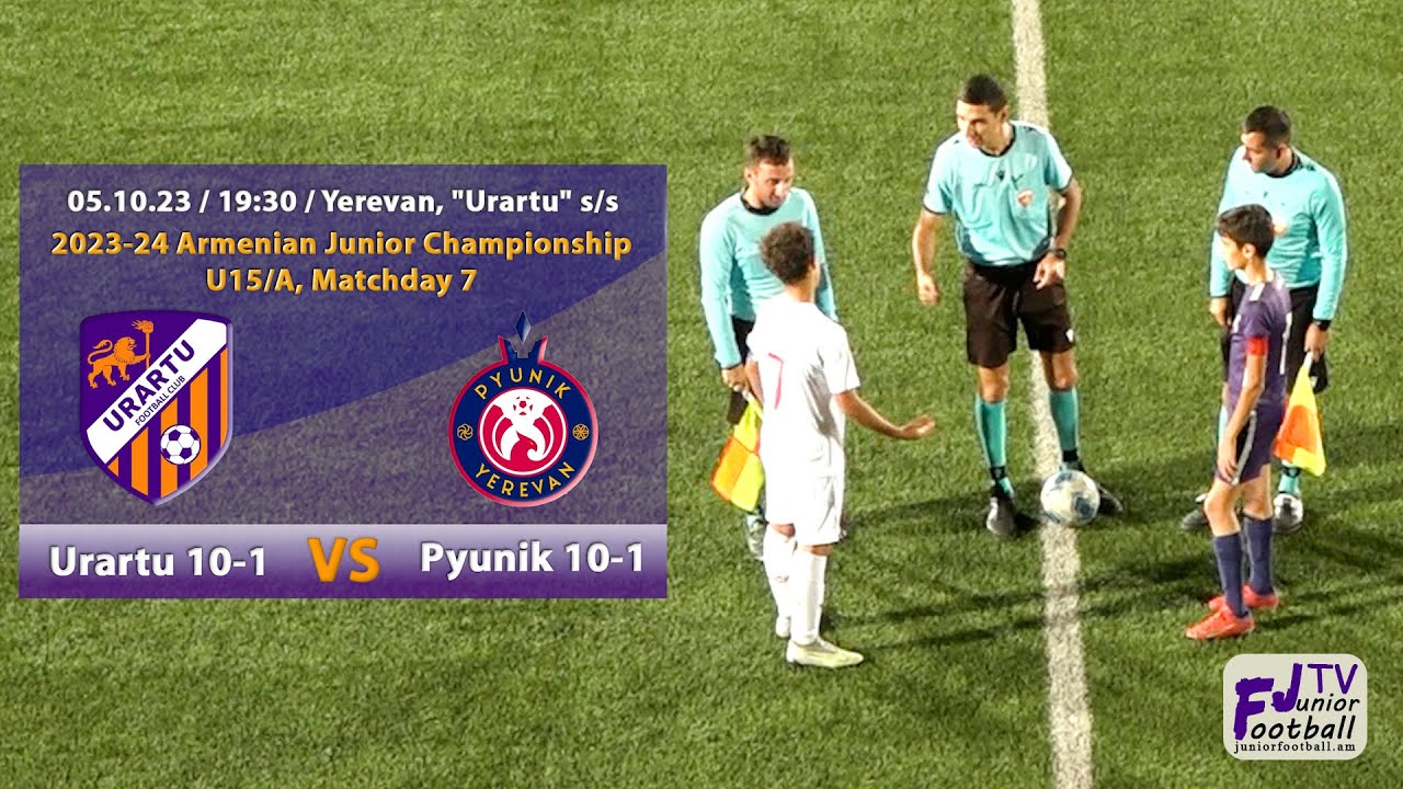 Urartu 10-1 (3-0) Pyunik 10-1 (05.10.23) 2023-24 AJC U15/A, Matchday 7