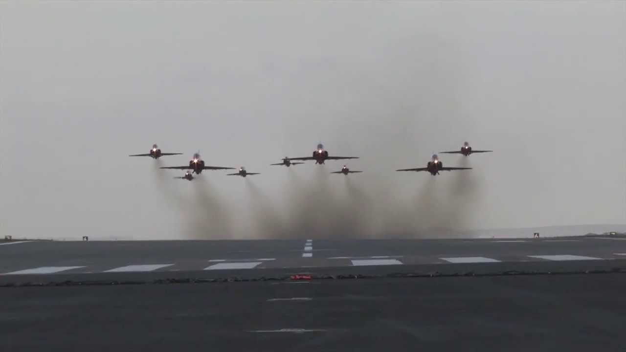 The Red Arrows Head On Take Off