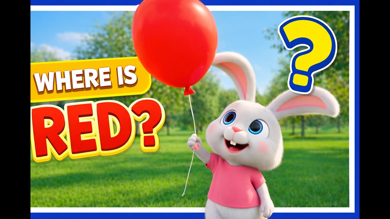 Find the Red Balloon 🎈 | Learn Colors for Toddlers | Fun Preschool Cartoon