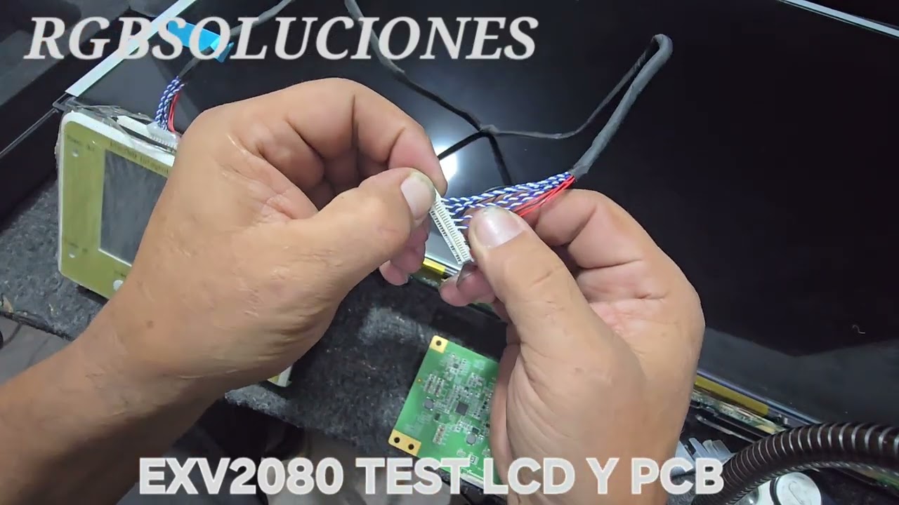 Hoy. probamos el EXV2080. TEST LCDTFT. Y TEST PCB TELEVISOR herramienta