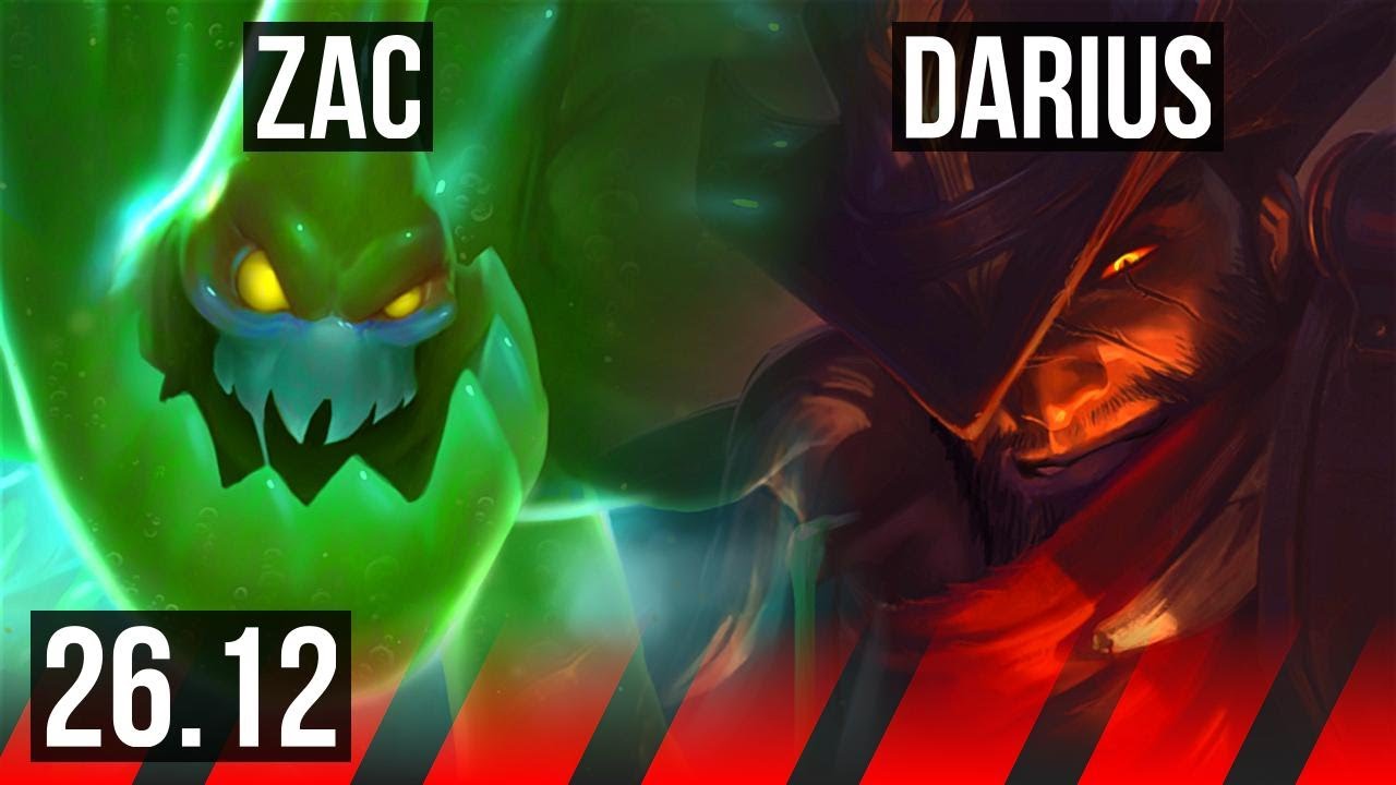 ZAC vs DARIUS (TOP) | EUW Master | 26.12