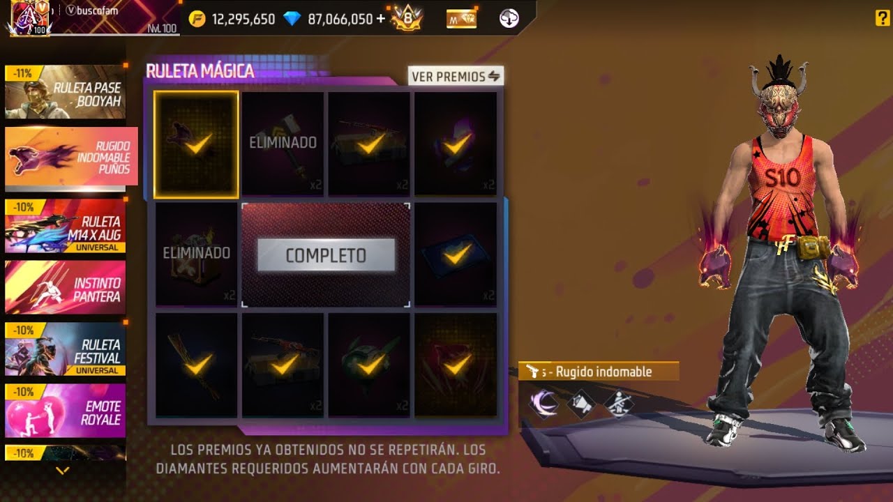 🔴SACANDO LOS NUEVOS PUÑO RUGIDO INDOMABLE 🔴/ MIRALO HASTA EL FINAL 😱#freefire #garena #videogames 