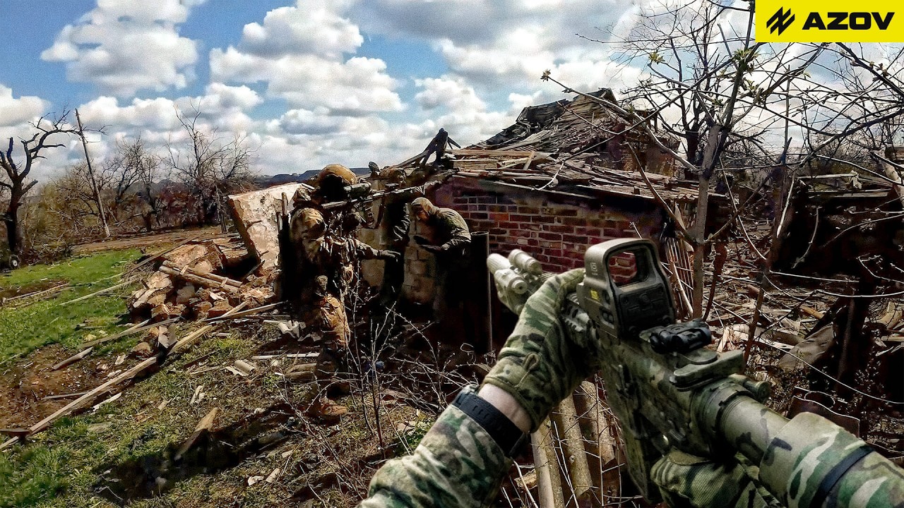POV: Azov Recon Platoon Conducts Sweep in the Toretsk Sector &mdash; GoPro Footage