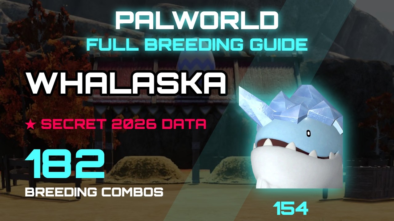PALWORLD Whalaska  FULL BREEDING GUIDE