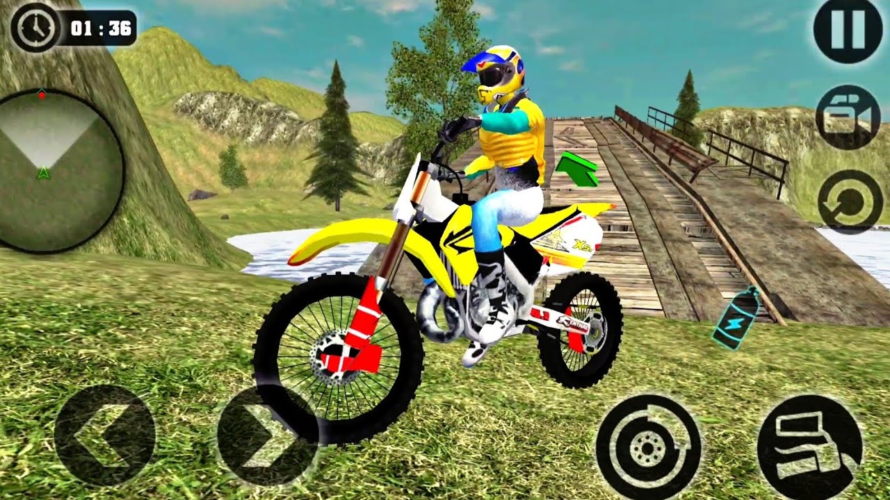 Motorcross Dirt Bike Extreme OffRoad Riding 3D : Uphill Offroad Motorbike Rider : Android Gameplay