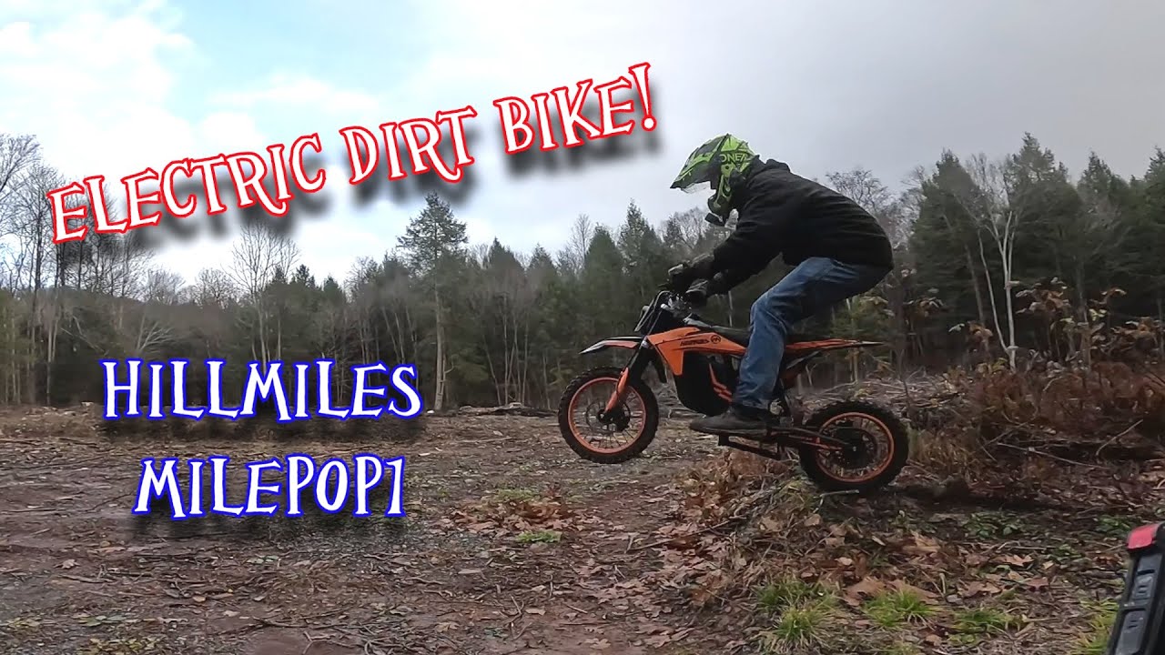 Trail riding the 3000W $1299 Electric dirt bike! - Hillmiles Milepop1