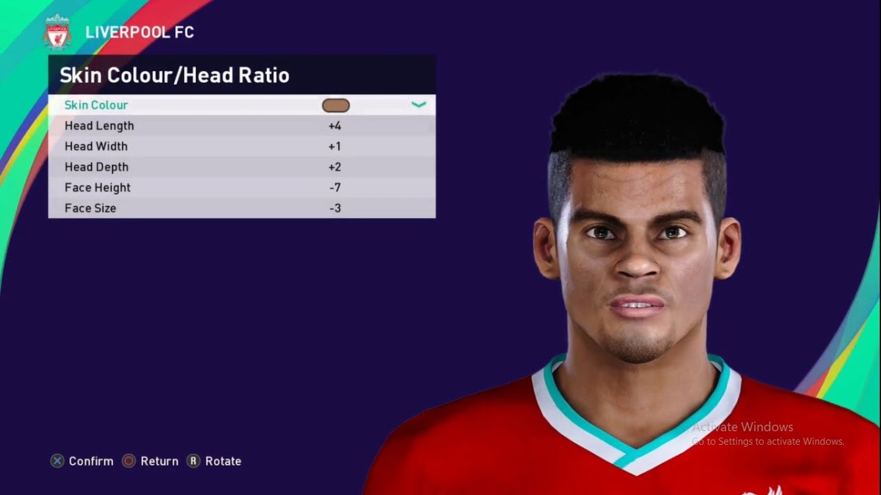 eFootball PES 2021 Face Luis Diaz Liverpool & Colombia