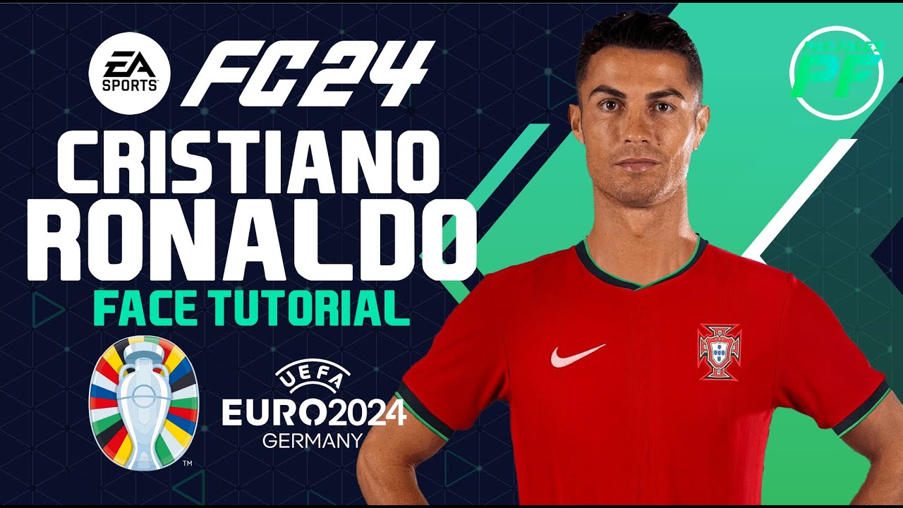EA FC 24 CRISTANO RONALDO FACE -  Pro Clubs Face Creation LOOKALIKE CR7 PORTUGAL EURO 2024