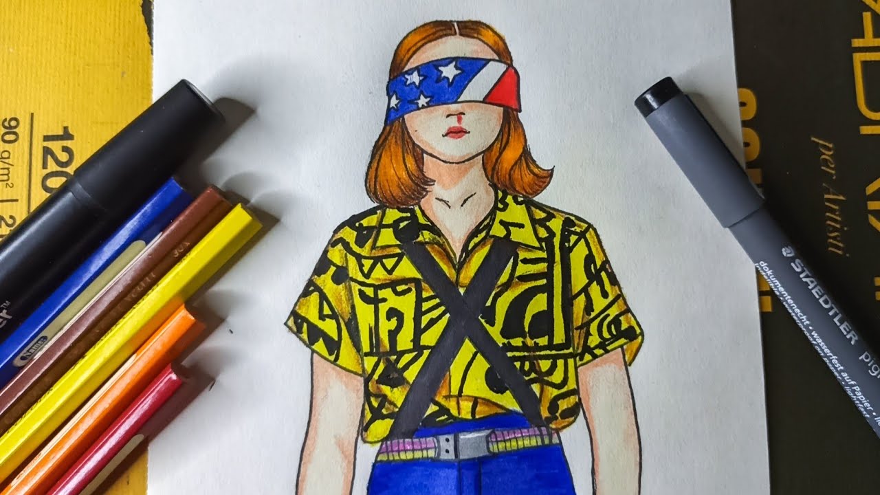 COMO DESENHAR A 011 ELEVEN - Stranger Things 4 | CÓMO DIBUJAR A 011 ELEVEN ..