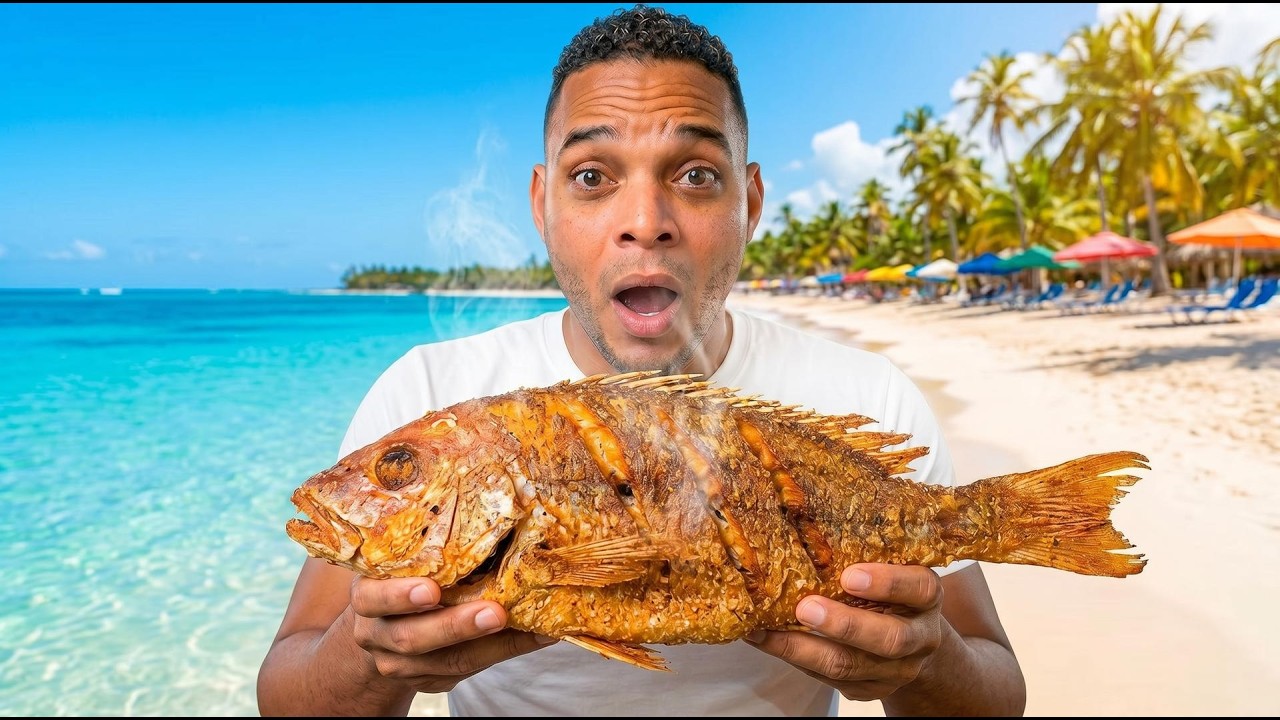 Comí en una PLAYA de República Dominicana con SOLO $500 pesos