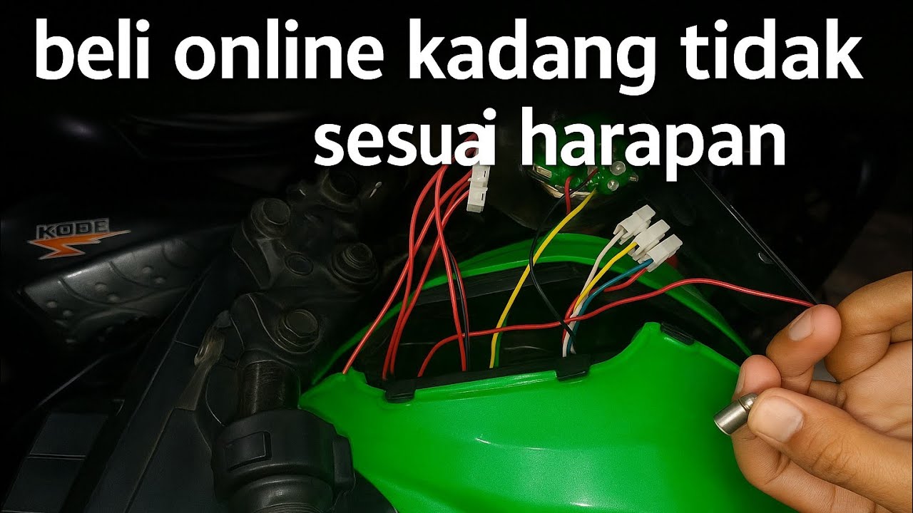 BELI Di Online Kabel Lampunya Tidak Ada | Cara Menemukan Kabel Lampu Pada Motor Aki ZX 25R