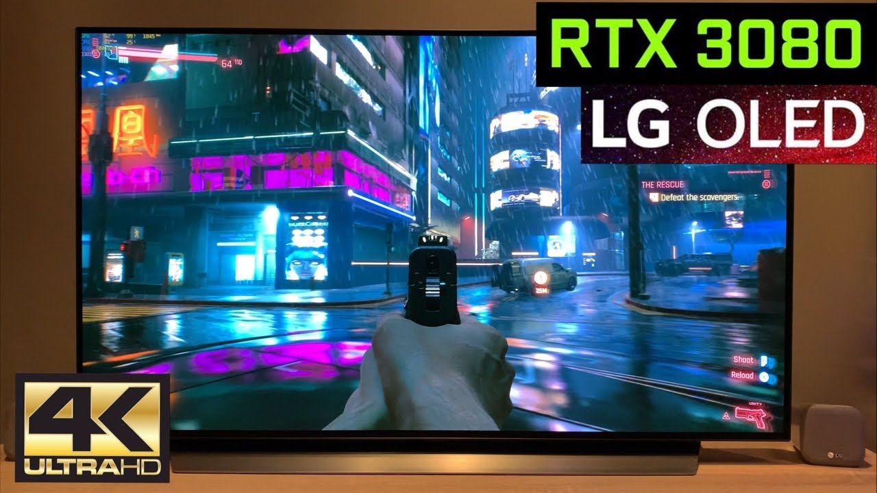 RTX 3080 CYBERPUNK 2077 LG CX OLED 4K HDR RAYTRAYCING + DLSS MAXED OUT