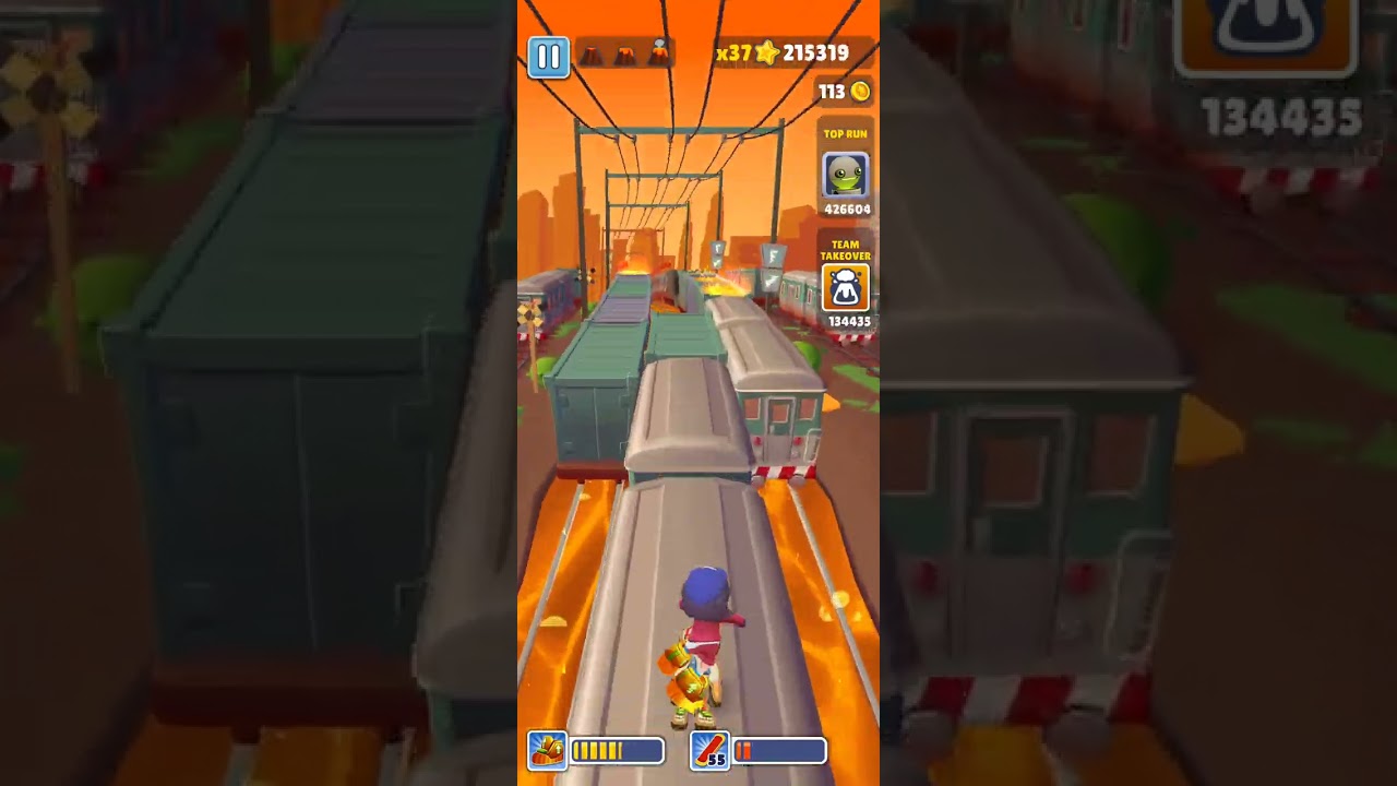 Subway surfers Oxford floor is lava team takeover red coins gameplay 