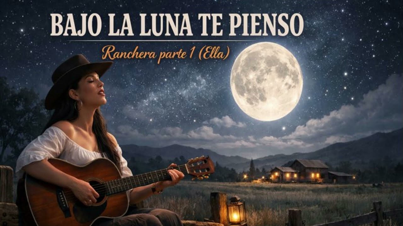 BAJO LA LUNA TE PIENSO  Ranchera Parte 1 (Ella)