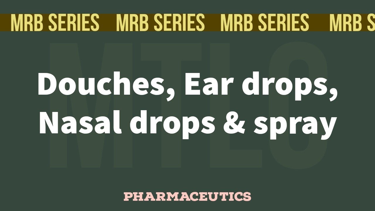 MRB Pharmacist Exam||Pharmaceutics||Liquid dosage forms